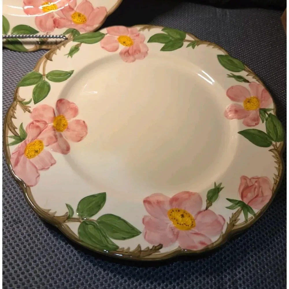 vintage Franciscan Desert Rose 10.5-inch dinner plate Set Of 2